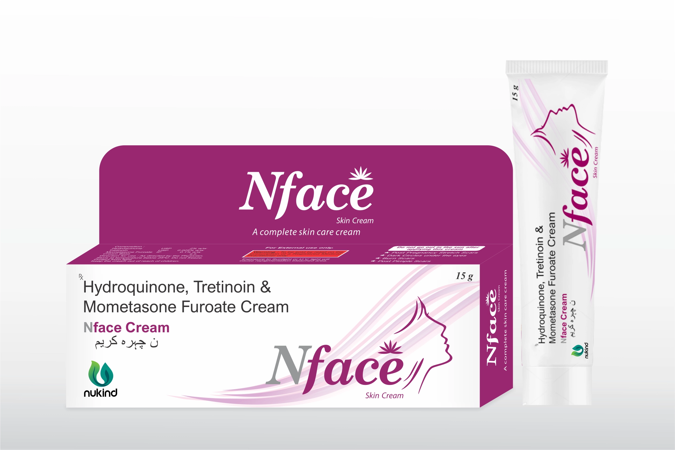 NFACE Cream | Hydroquinone, Tretinoin & Mometasone Furoate Cream