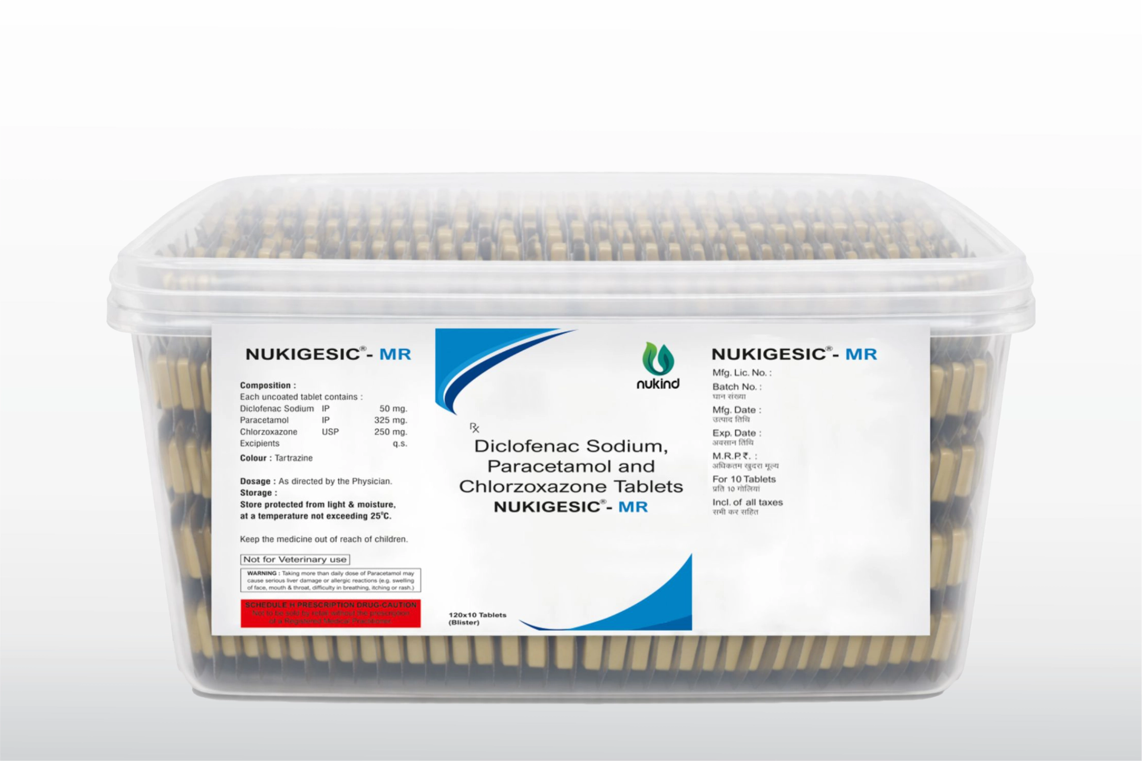 NUKIGESIC MR Tablets | Diclofenac Sodium, Paracetamol & Chlorzoxazone NUKIGESIC MR Tablets | Diclofenac Sodium, Paracetamol & Chlorzoxazone