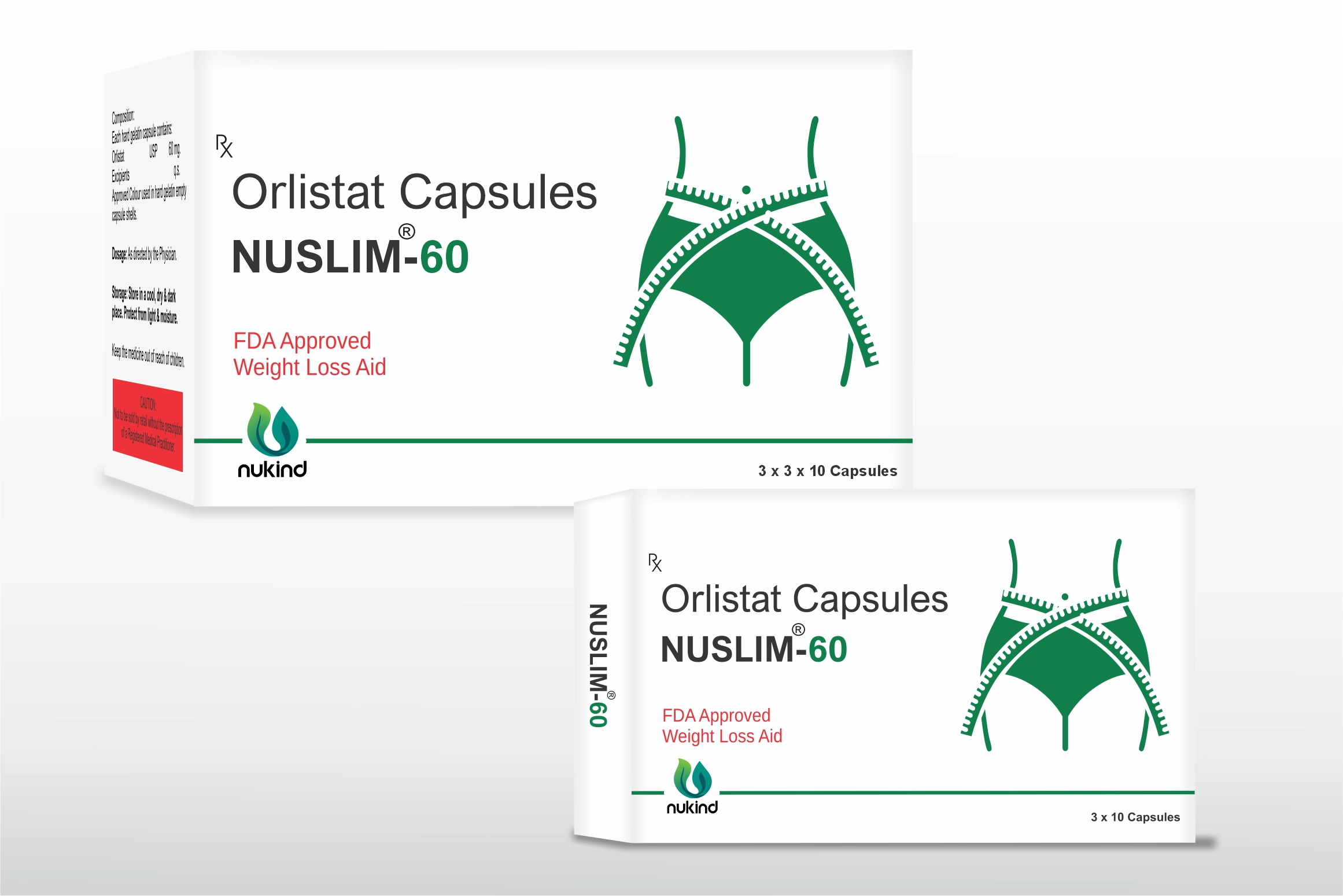 NUSLIM 60 mg Capsules – Orlistat for Effective Weight Management