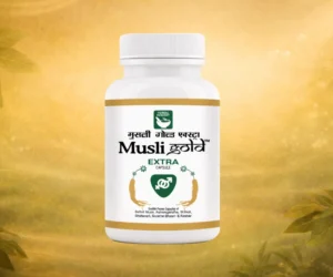 Ayurvedic Musli Gold Extra capsules for vitality and wellness support.