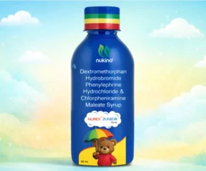 Pediatric cough and cold syrup NUREX Junior by Nukind Healthcare