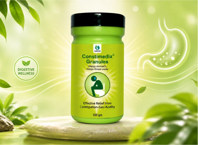 Constimedix Granules 100gm Ayurvedic Constipation Relief Powder with Isabgol and Senna