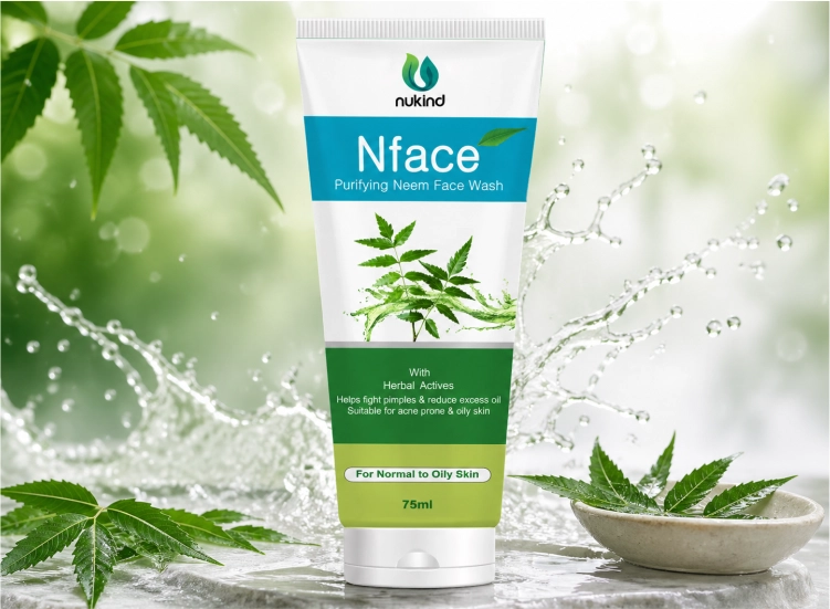 NFace Purifying Neem Face Wash enriched with Tulsi, Green Tea & Aloe Vera for Clear & Healthy Skin NFace Purifying Neem Face Wash enriched with Tulsi, Green Tea & Aloe Vera for Clear & Healthy Skin