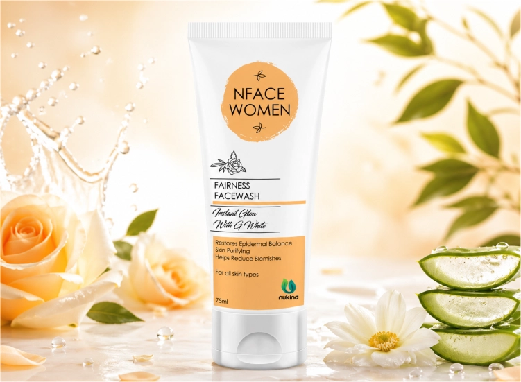NFace Women Glow Face Wash 75ml | Removes Dirt & Blemishes | Suitable for All Skin Types