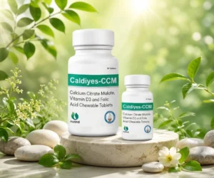 CALDIYES-CCM Tablets | Calcium Citrate Malate with Vitamin D3 & Folic Acid