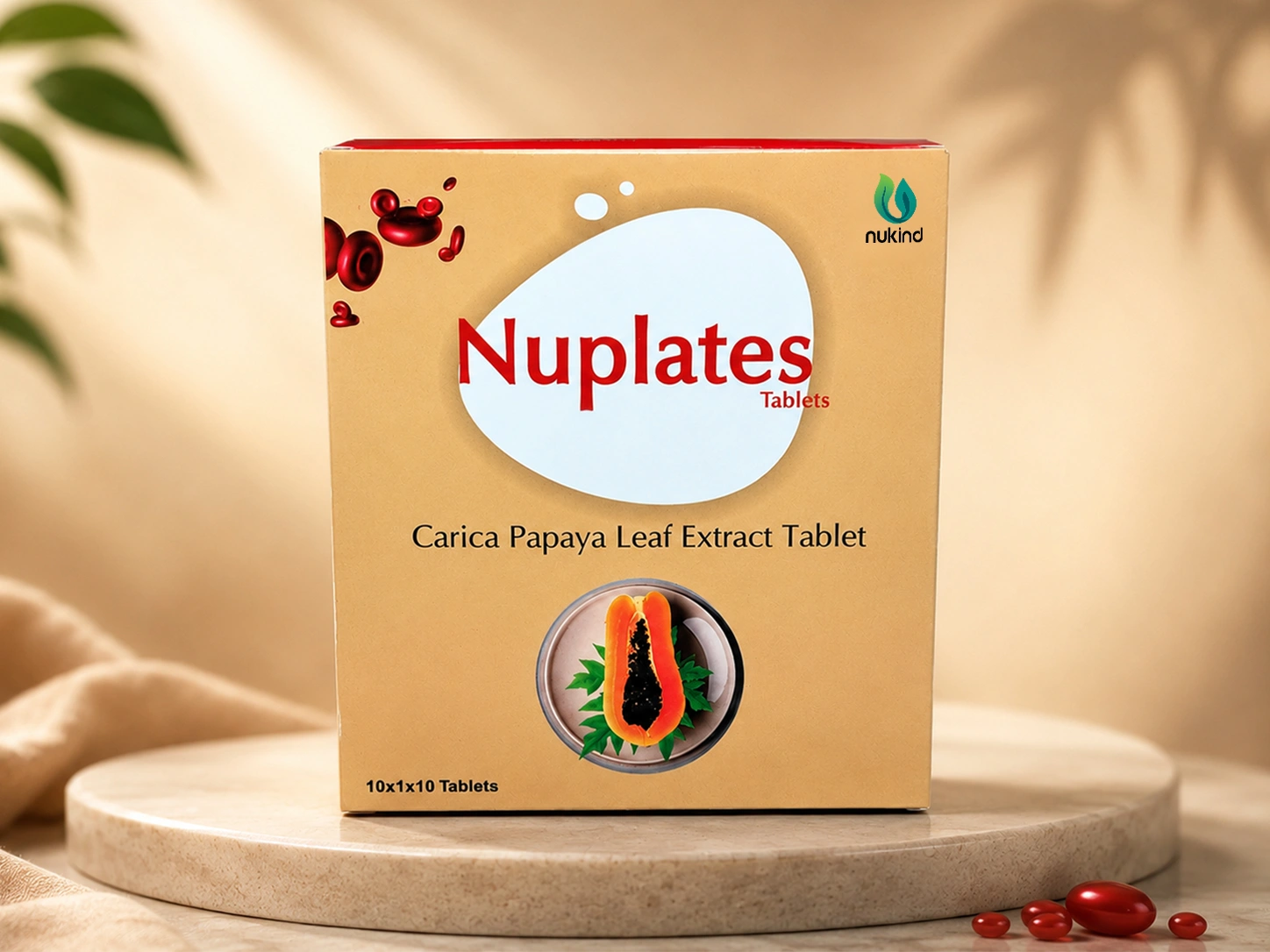 NUPLATES Tablet | Carica Papaya Leaf Extract 1100 mg Tablets NUPLATES Tablet | Carica Papaya Leaf Extract 1100 mg Tablets