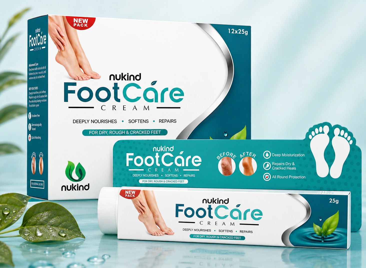 Footcare Cream for Dry & Cracked Heels | Nukind Healthcare Footcare Cream for Dry & Cracked Heels | Nukind Healthcare