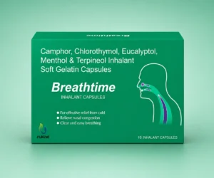 BREATHTIME Softgel Caps | Ayurvedic Inhalation Capsules for Common Cold | Nukind Healthcare